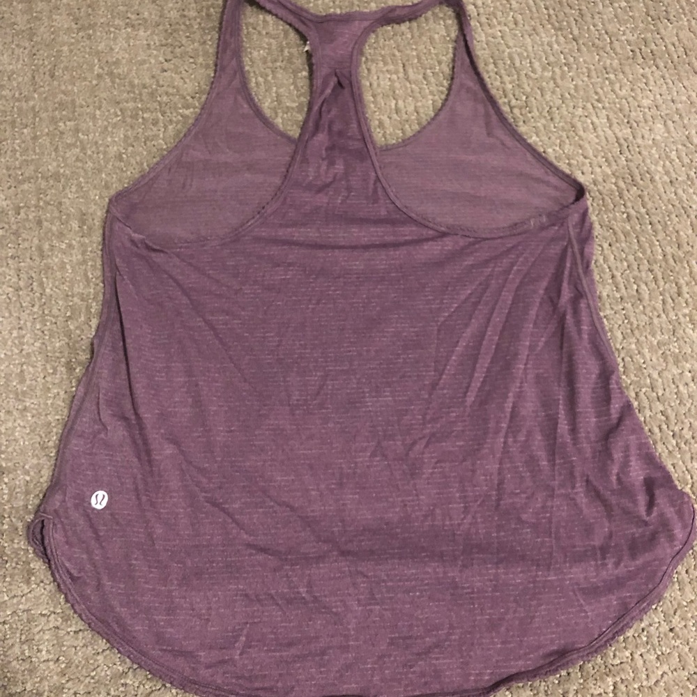 Lululemon 105F Singlet Purple Mauve Luon Tank 8